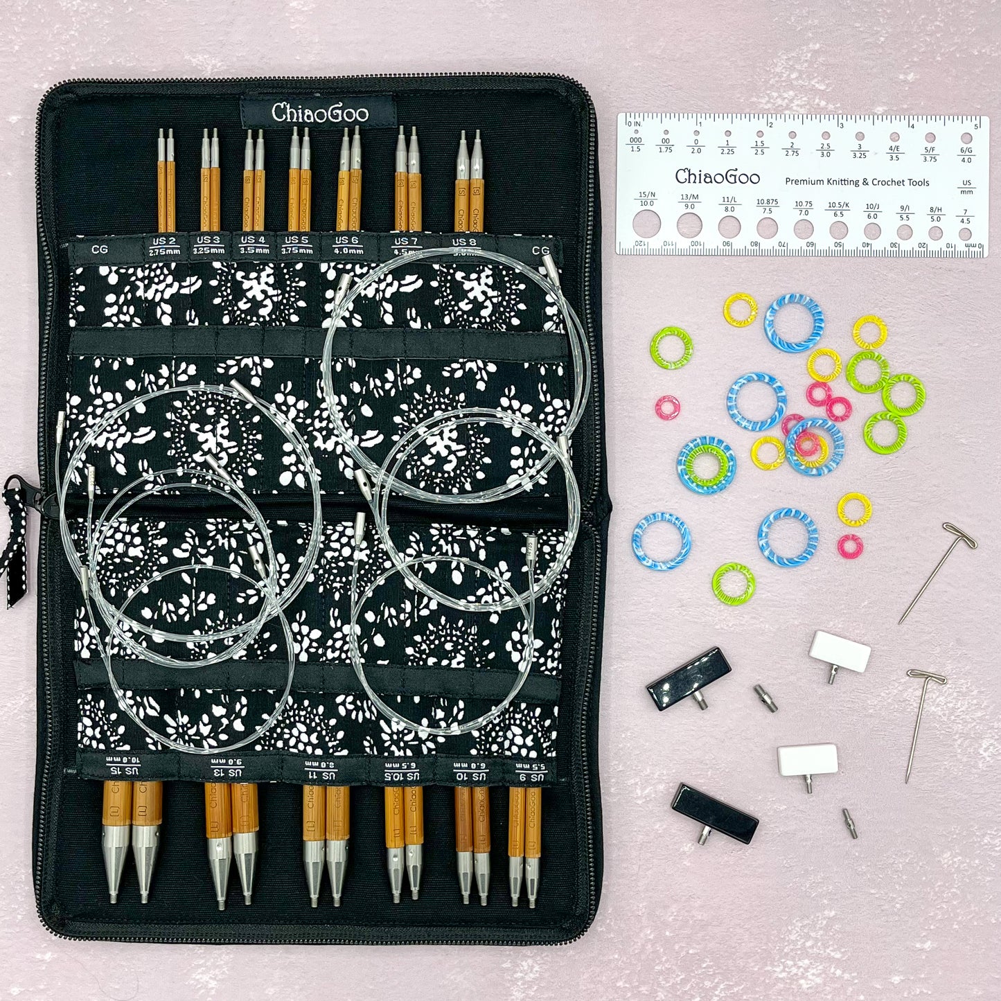 Set de Palillos Intercambiables Bambú SPIN 13cm