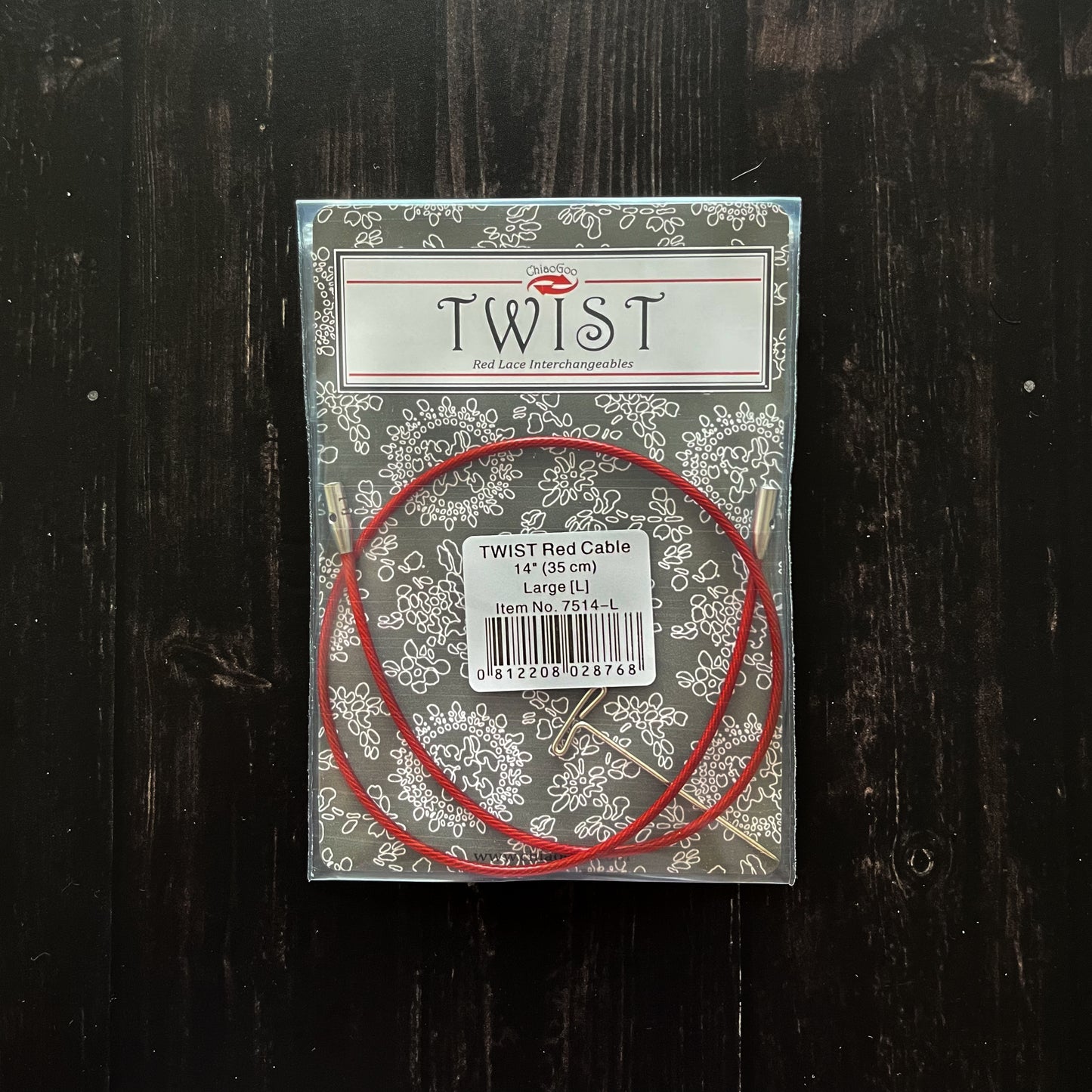 Cable 35cm para palillos intercambiables Twist RED