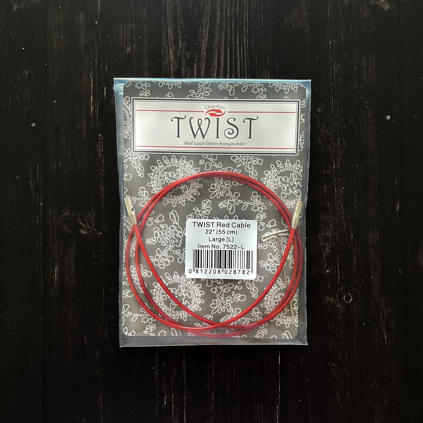 Cable 55cm para palillos intercambiables Twist RED