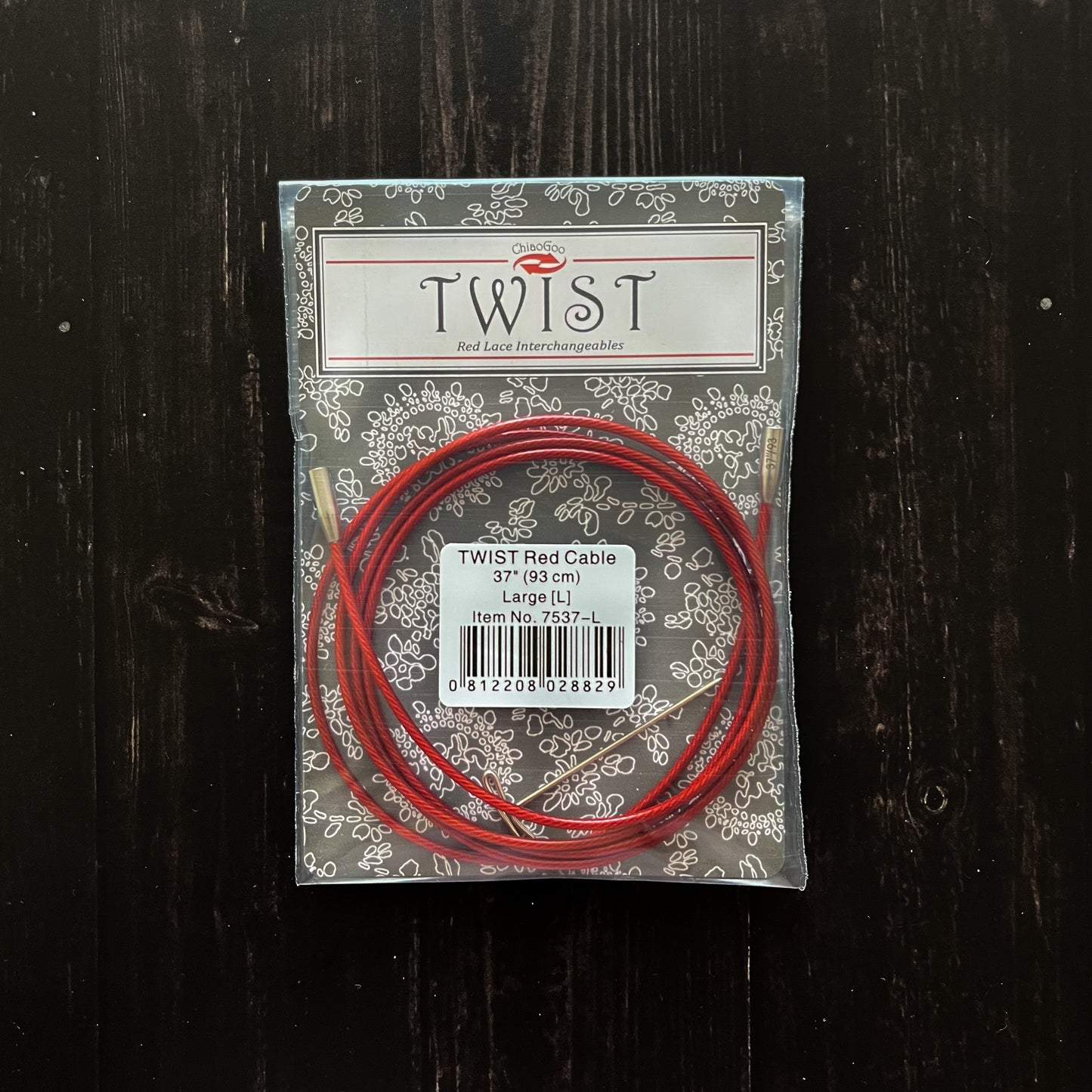 Cable 93cm para palillos intercambiables Twist RED