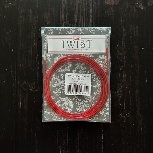 Cable para palillos intercambiables Twist RED 125cm