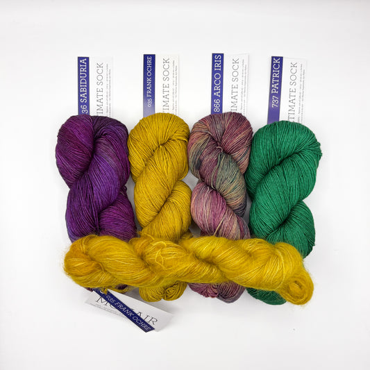 Kit MKAL 2025 - Good Vibrations - opción Mohair Dare