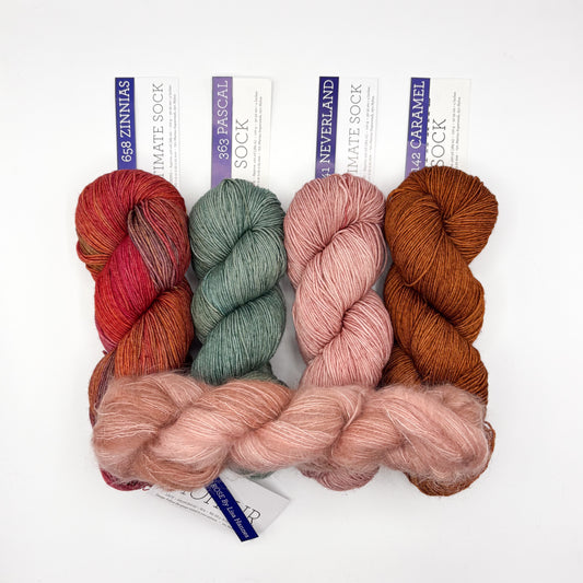 Kit MKAL 2025 - Autumn Leaves - opción Mohair Dare