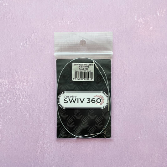 Cable para palillos intercambiables SWIV360 Silver 35cm