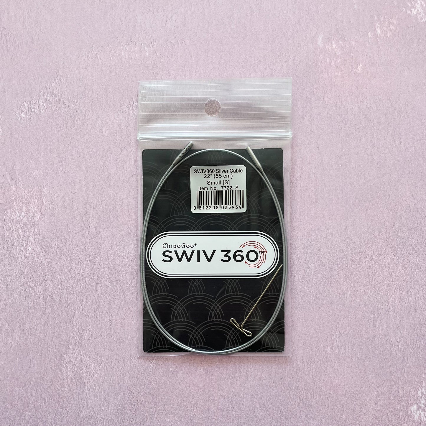 Cable para palillos intercambiables SWIV360 Silver 55cm