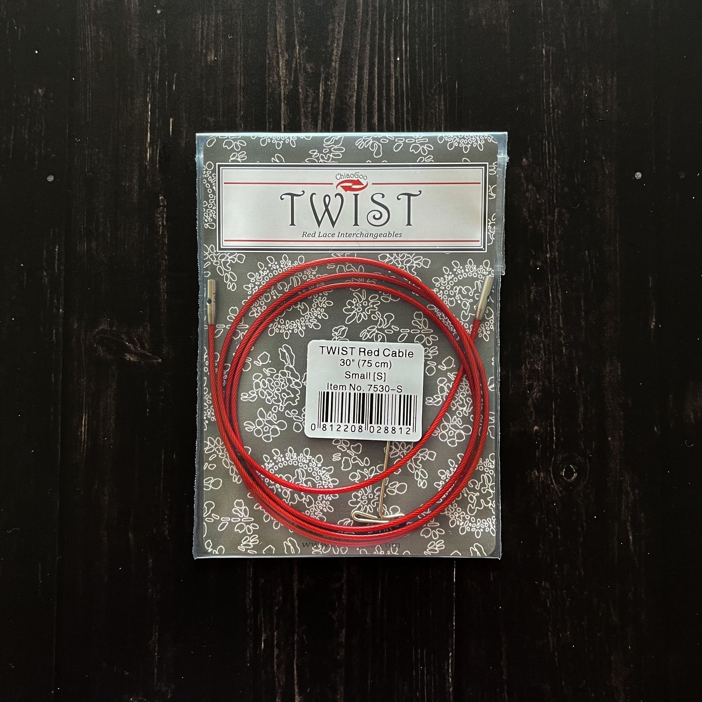 Cable para palillos intercambiables Twist RED 75cm